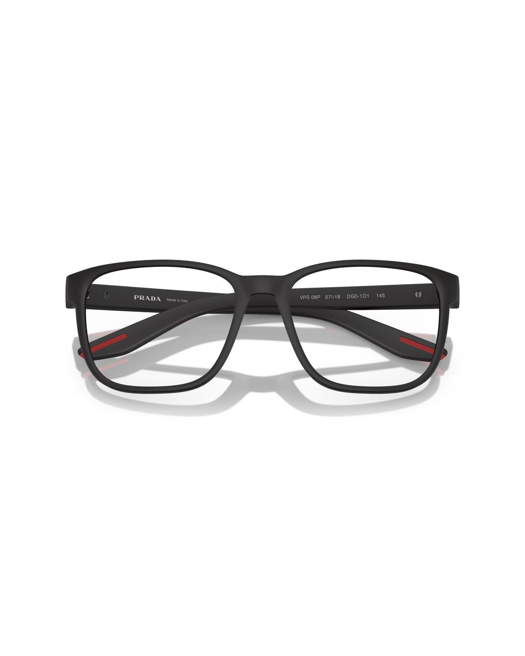 Prada Linea Rossa Black Ps 06Pv Dg01O1 Optical Frames Nylon Pillow Normal for men