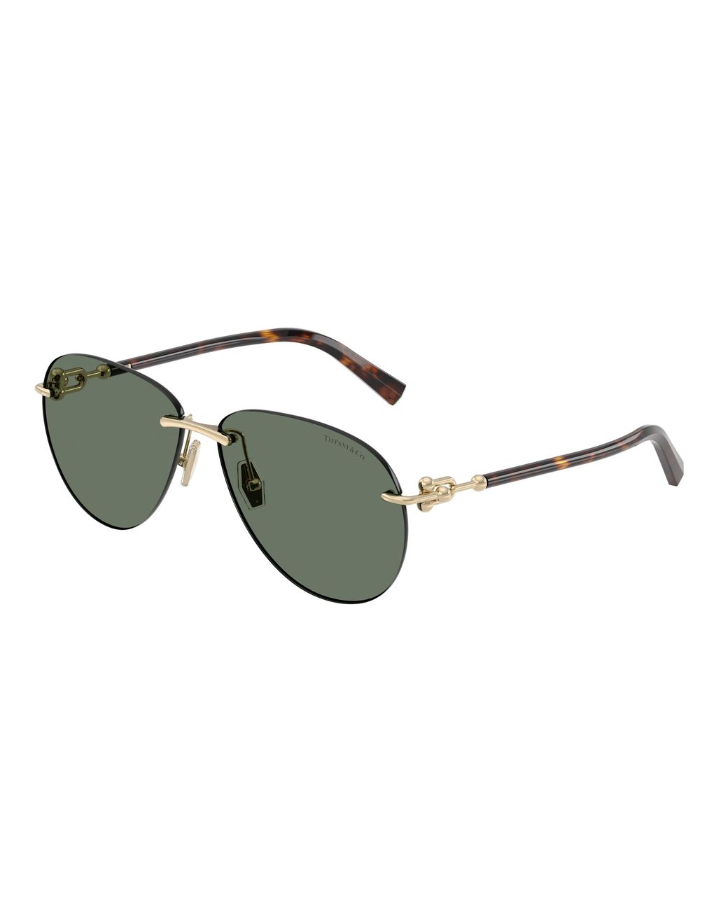 Tiffany & Co Black Tf3124 60213H Sunglasses Metal Pilot Normal