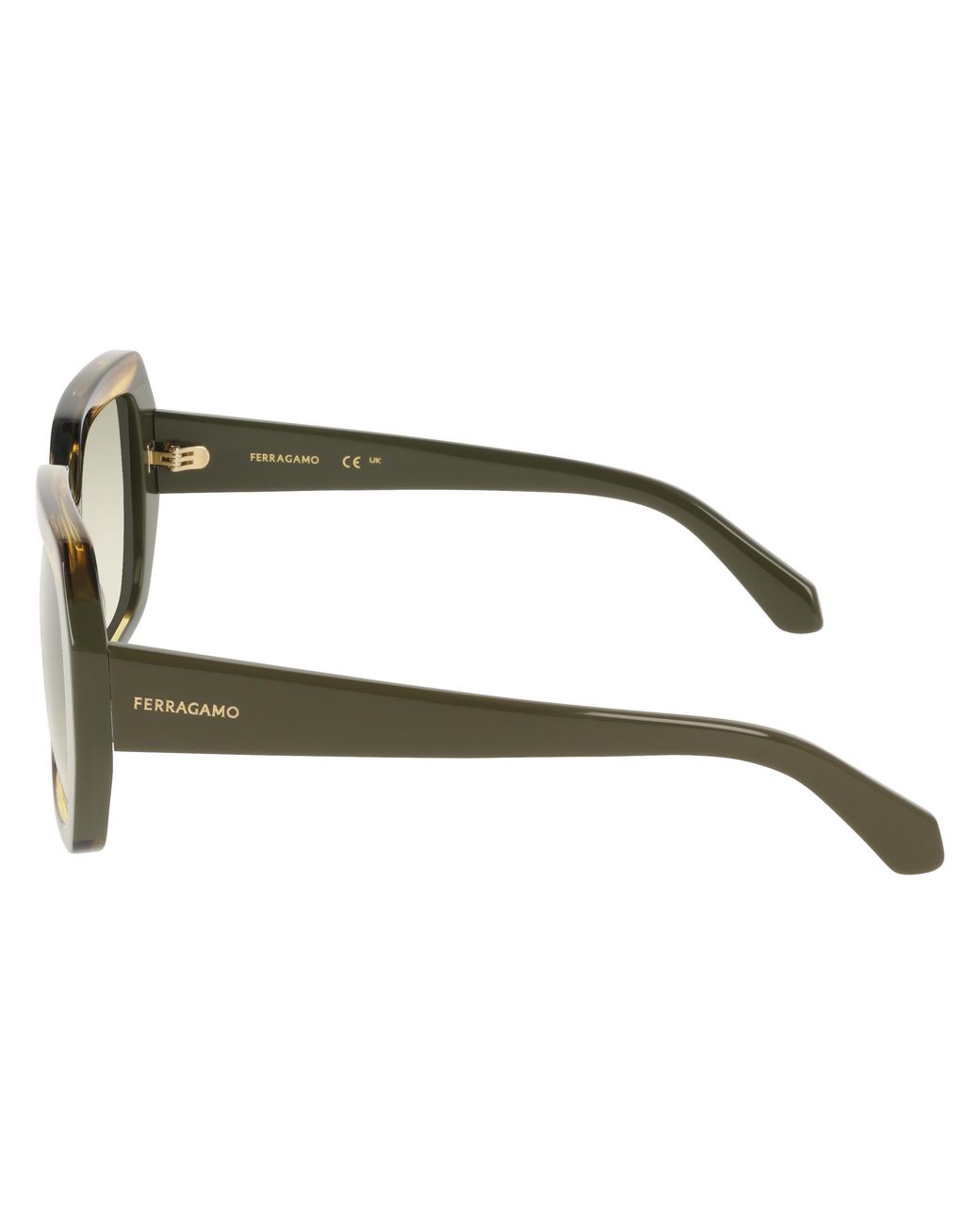 Ferragamo Black Sf2081S 322 Sunglasses Acetate Squared Normal Shaded