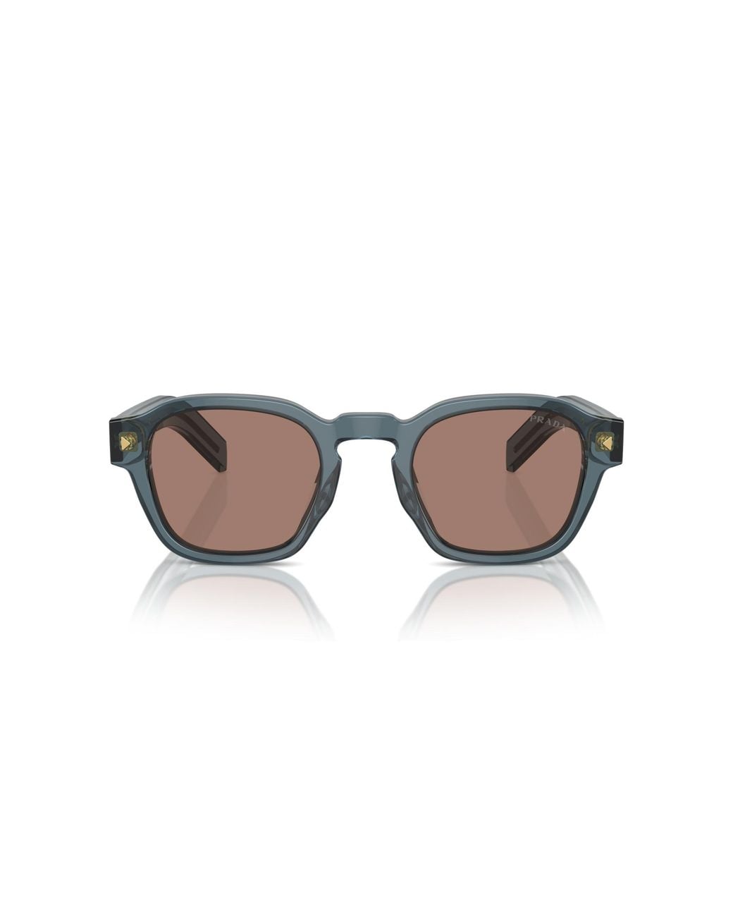 Prada Black Pr A16S 17T05D Sunglasses Acetate Pantos Normal for men