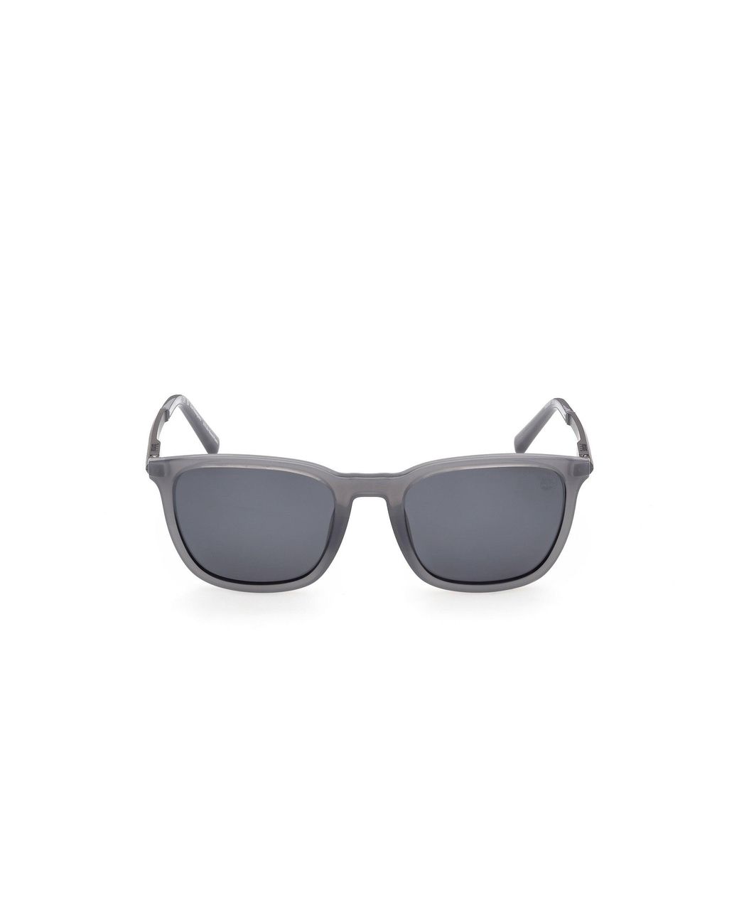 Timberland Black Tb00087 20D Sunglasses Injected Smoke Squared Polarized for men