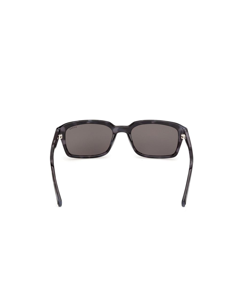 Guess Black Gu00365 92A Sunglasses Injected Smoke Squared Normal for men