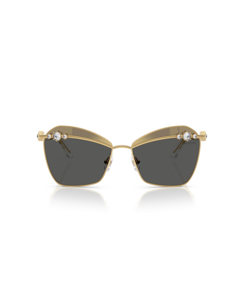 Swarovski Black Sk7040 4004/L Sunglasses Metal Butterfly Normal