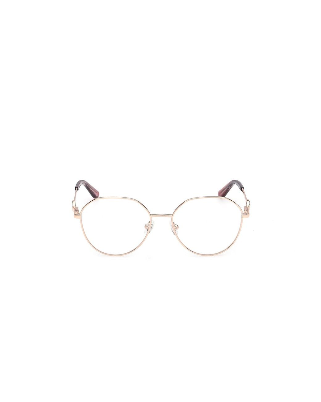 Guess Black Gu50348 028 Optical Frames Metal Round Normal