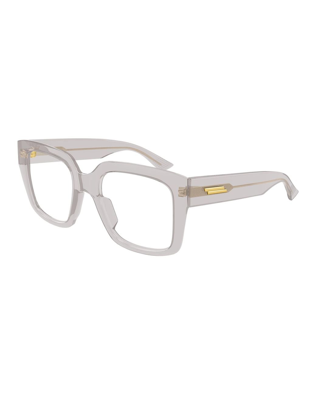 Bottega Veneta Black Bv1409O Transparent Thick Rim Frames