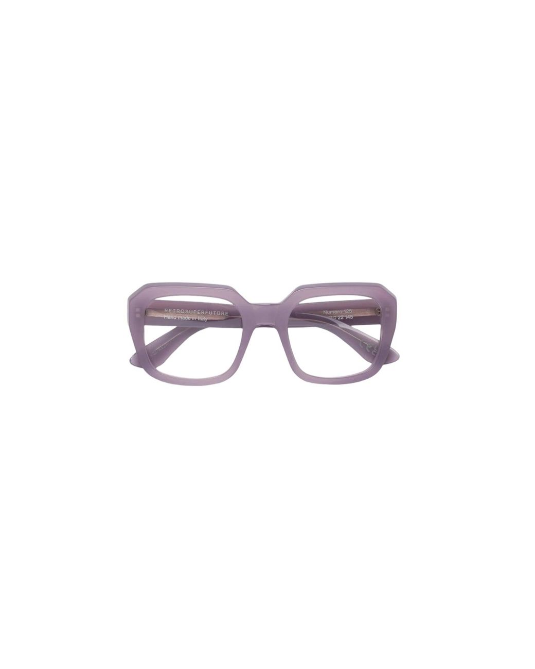 Retrosuperfuture Black V0J Numero 125 Light Optical Frames Acetate Squared