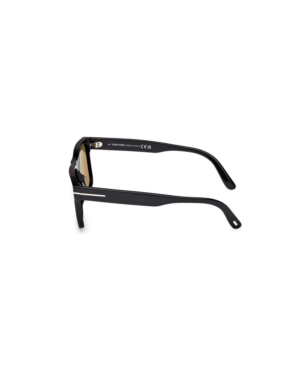Tom Ford Black Ft1205 Calder 01H Sunglasses Acetate Squared Polarized for men