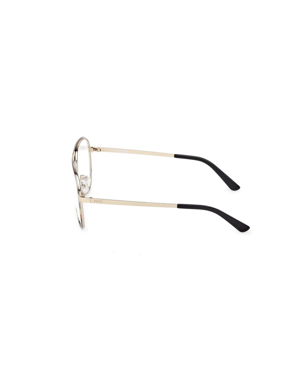 Emilio Pucci Black Ep5267 099 Optical Frames Metal Pilot Normal