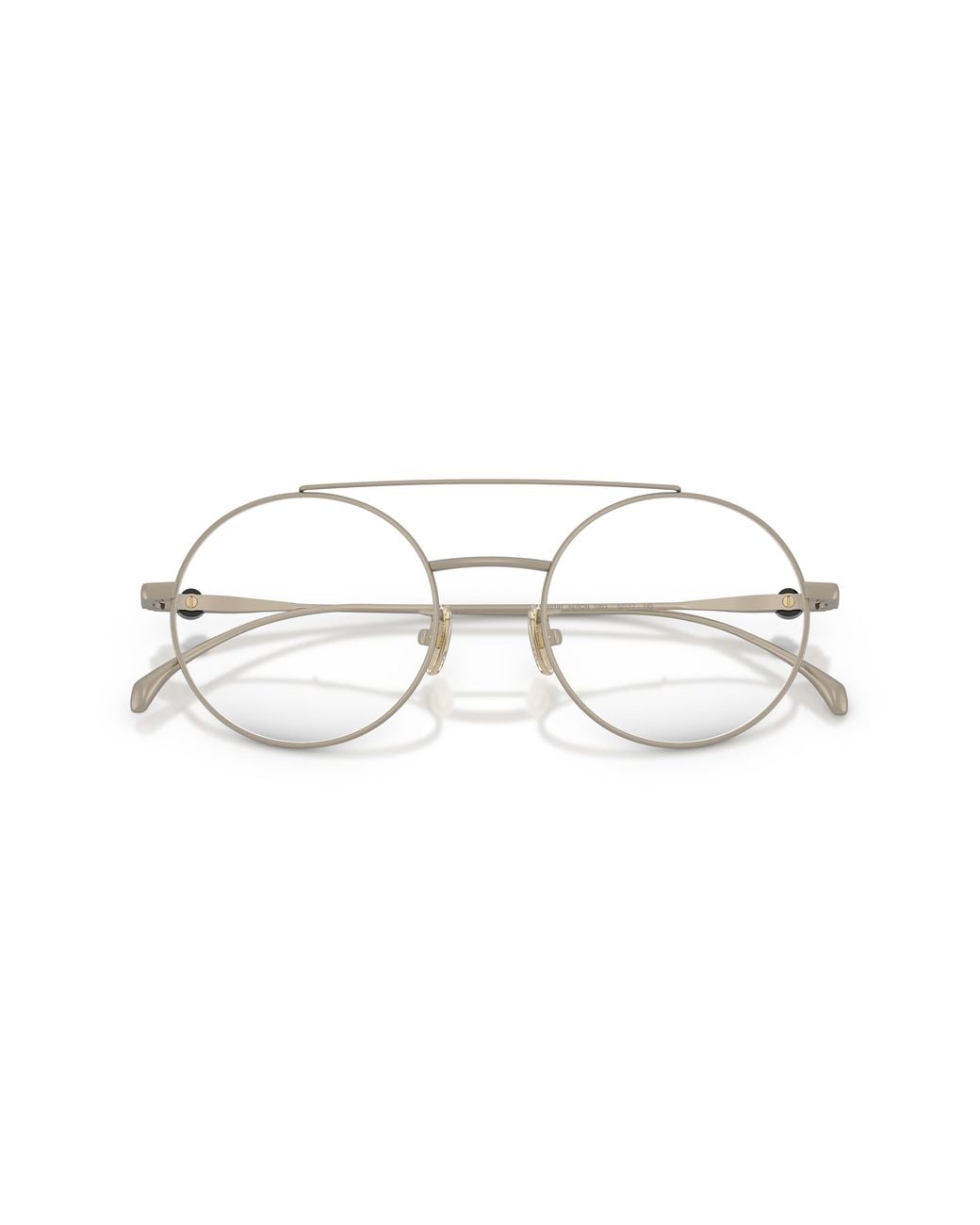Moncler Black Me1019T 1003 Optical Frames Titanium Transparent Round Normal