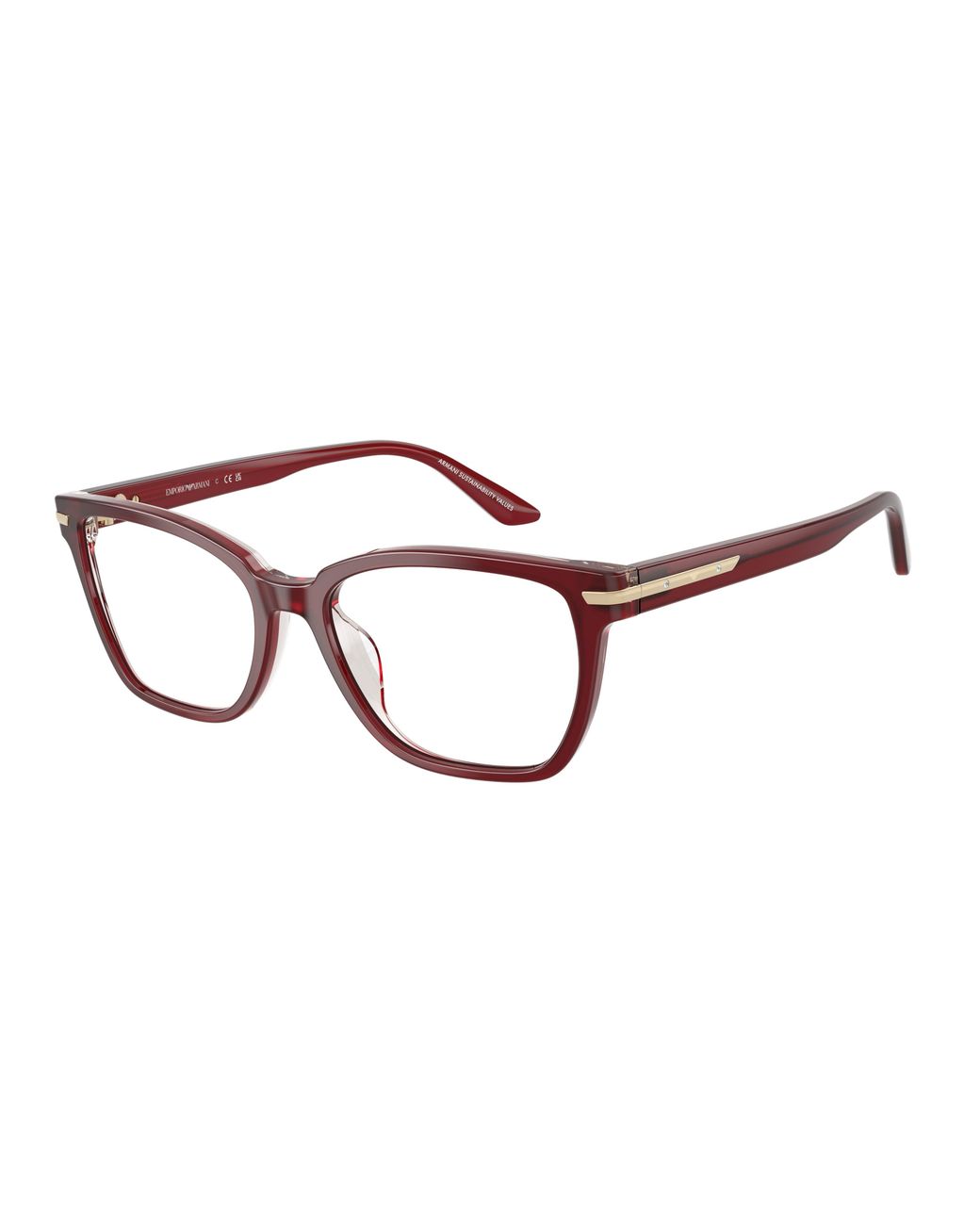 Emporio Armani Black Ea3282Bu 6377 Optical Frames Acetate Transparent Cat Eye Normal