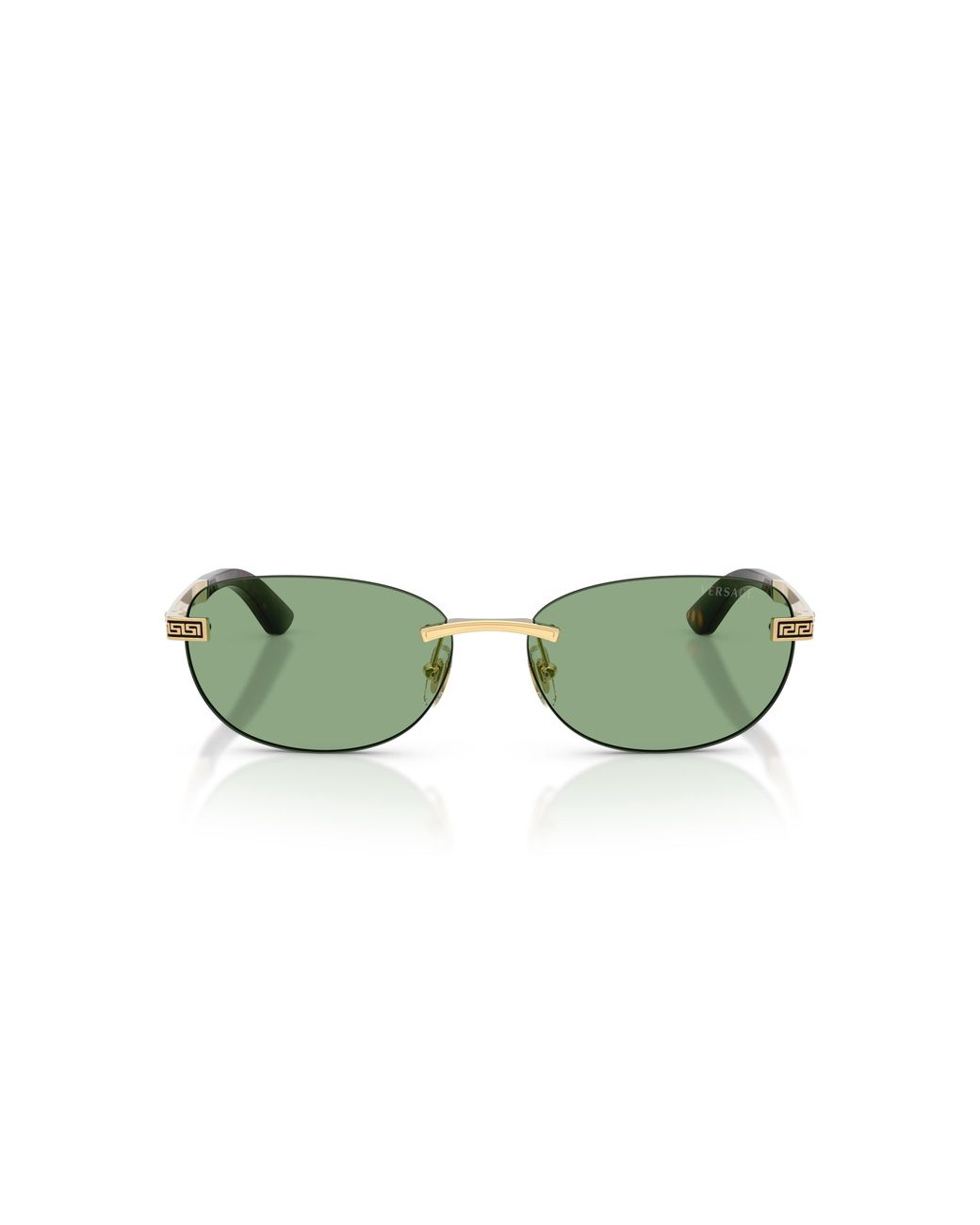Versace Green Ve2307 152382 Sunglasses Metal Round Normal