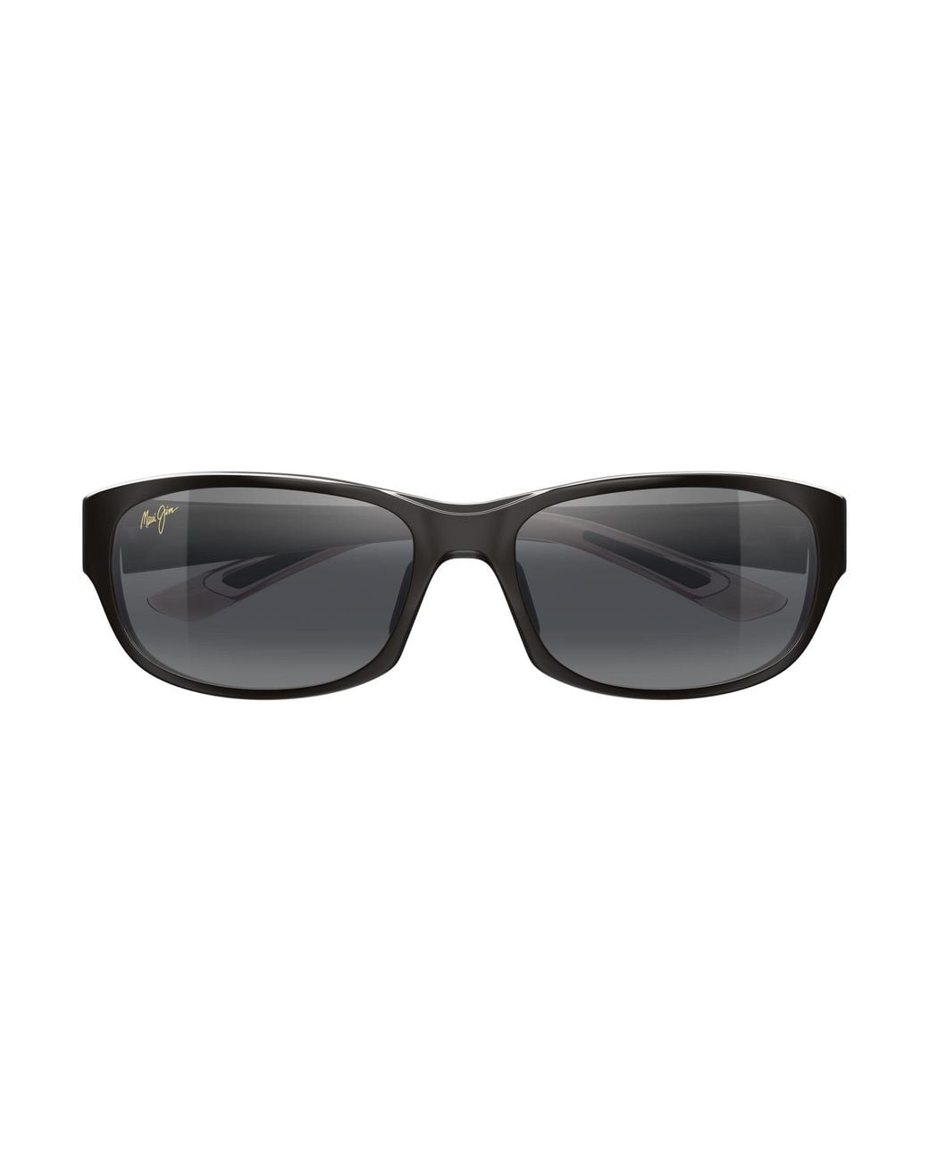 Maui Jim Black Mj0417S 001 Occhiali Da Sole Iniettato Grigio Squadrata