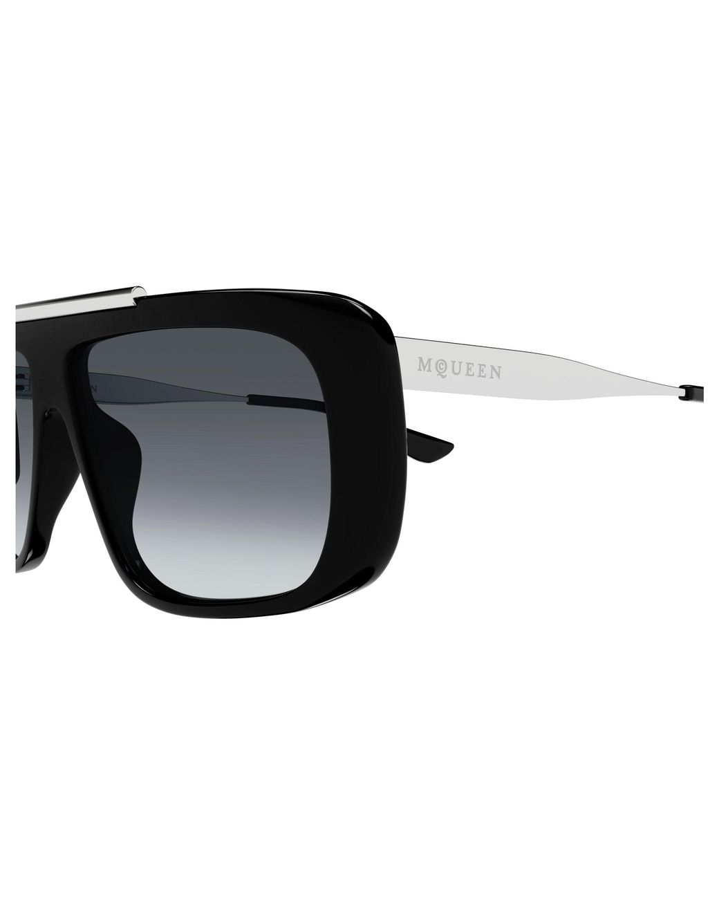 McQueen Black Am0492S 001 Sunglasses Acetate Pilot