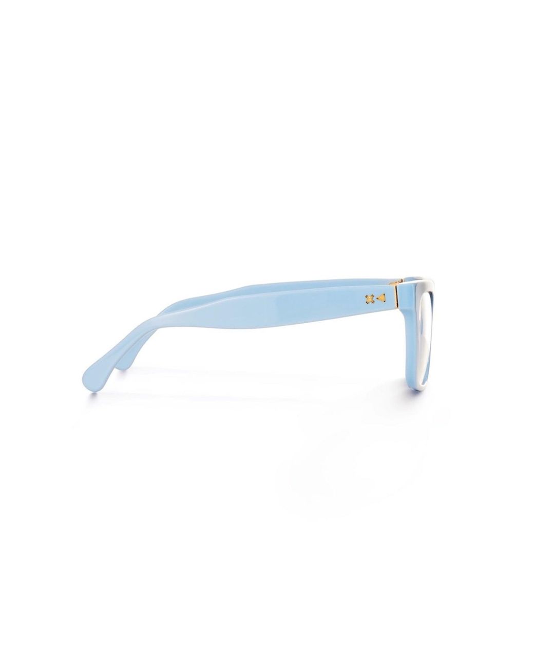 Xlab Blue Panarea Optical Frames Acetate Squared Anti- Light Anti Light
