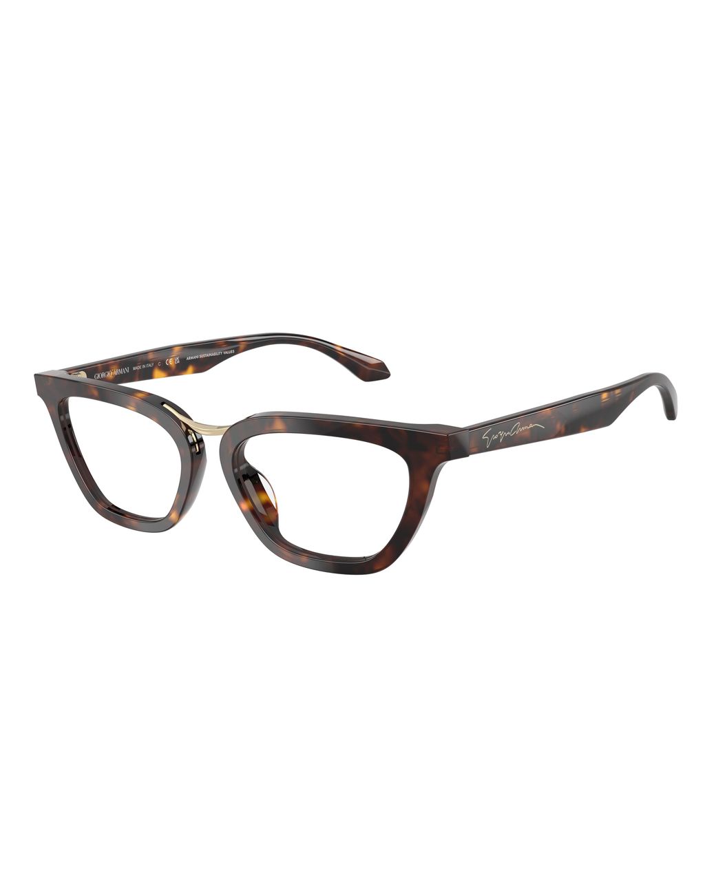 Giorgio Armani Black Ar7290U 6124 Optical Frames Acetate Transparent Butterfly Normal