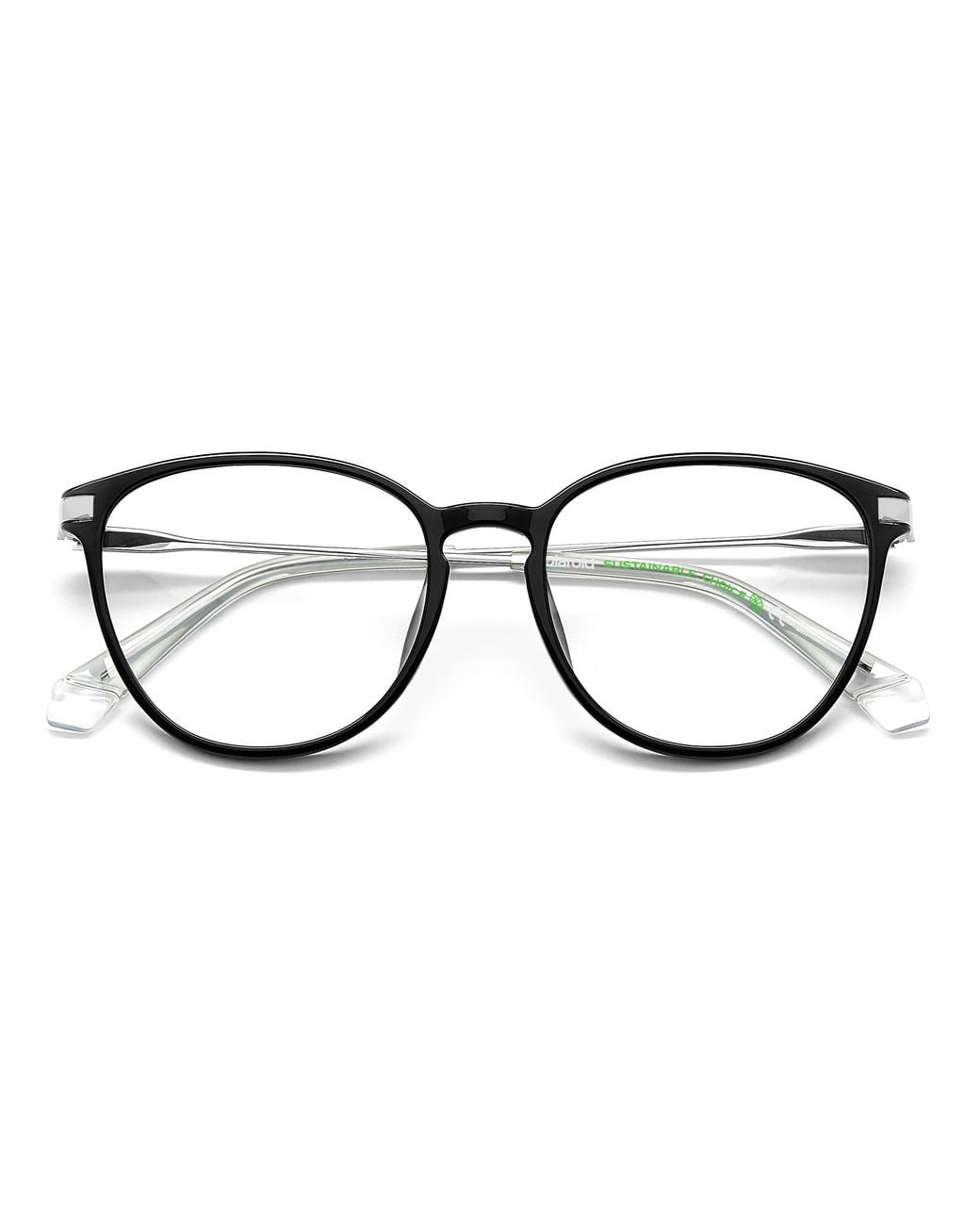 Polaroid Black Pld D489/G 807 Optical Frames Plastic Round
