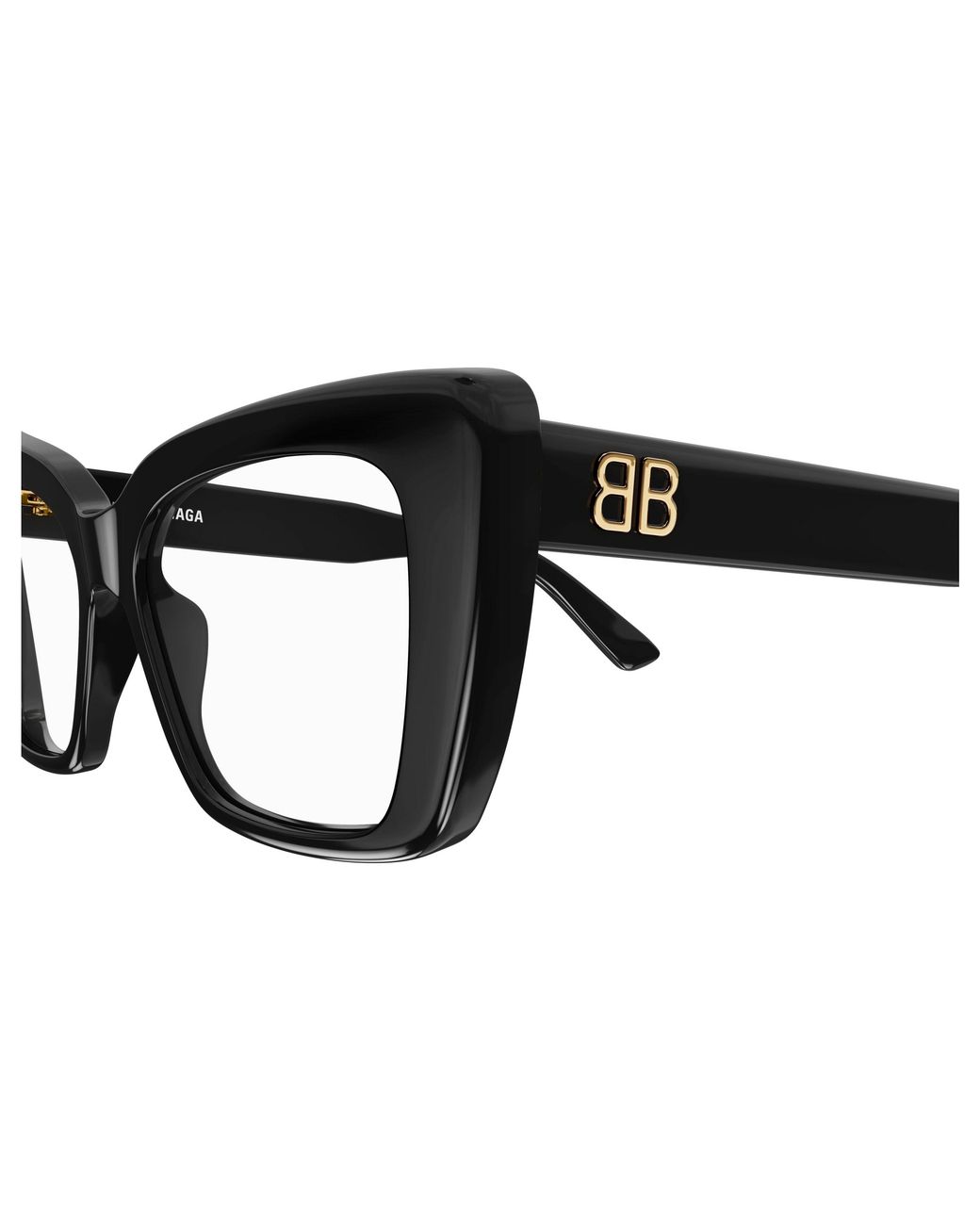 Balenciaga Black Bb0297O 001 Optical Frames Acetate Squared