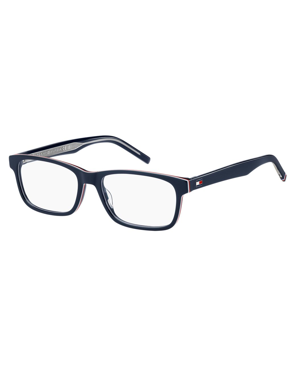 Tommy Hilfiger Black Th 2076 Pjp Optical Frames Bio-Cecid Squared for men