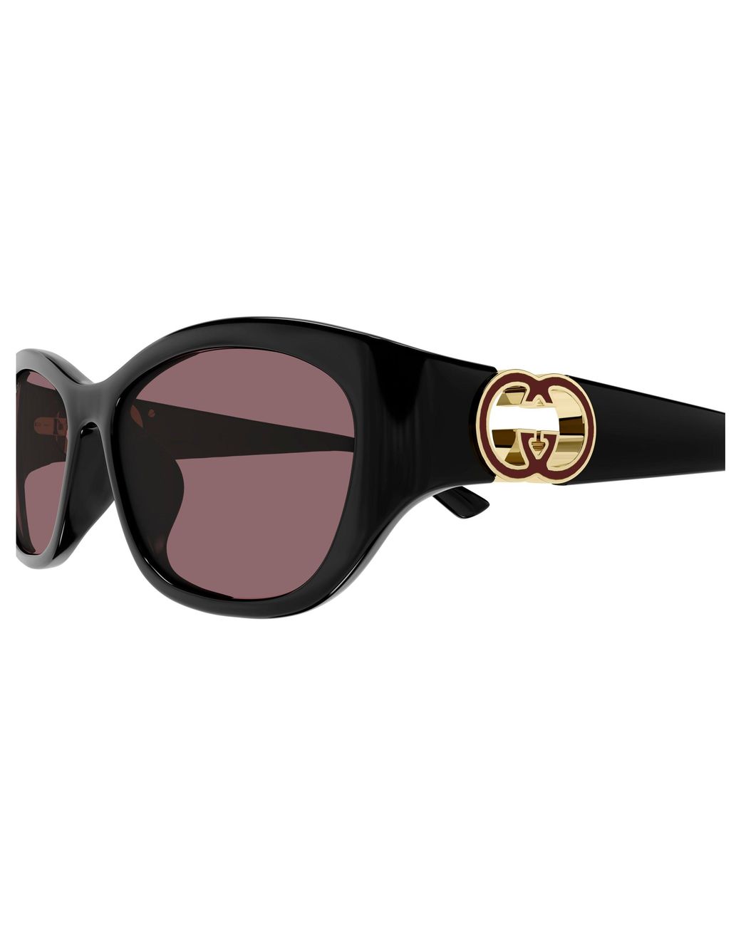 Gucci Black Gg1826Sk 007 Sunglasses Injected Round