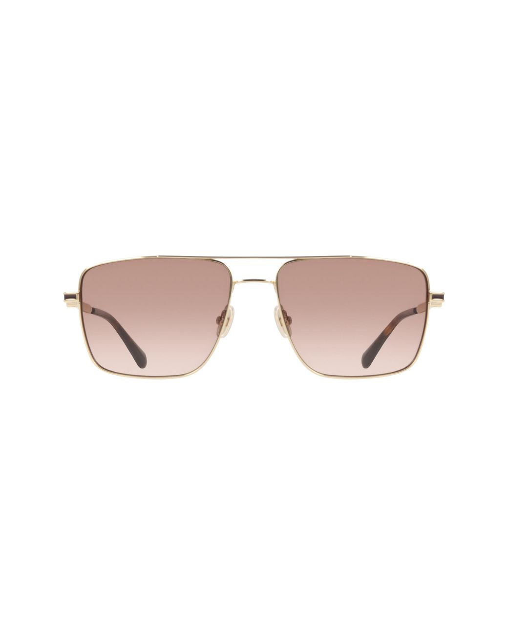 Ferragamo Black Sf329Slbi 700 Sunglasses Metal Squared Normal Shaded for men