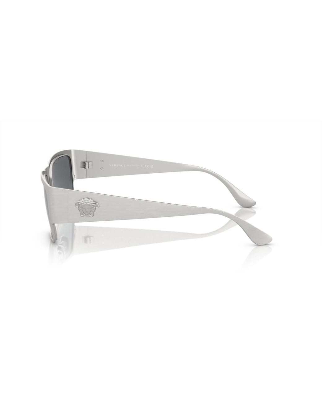 Versace Black Ve2262 12666G Sunglasses Metal Squared Mirrored Mirror for men
