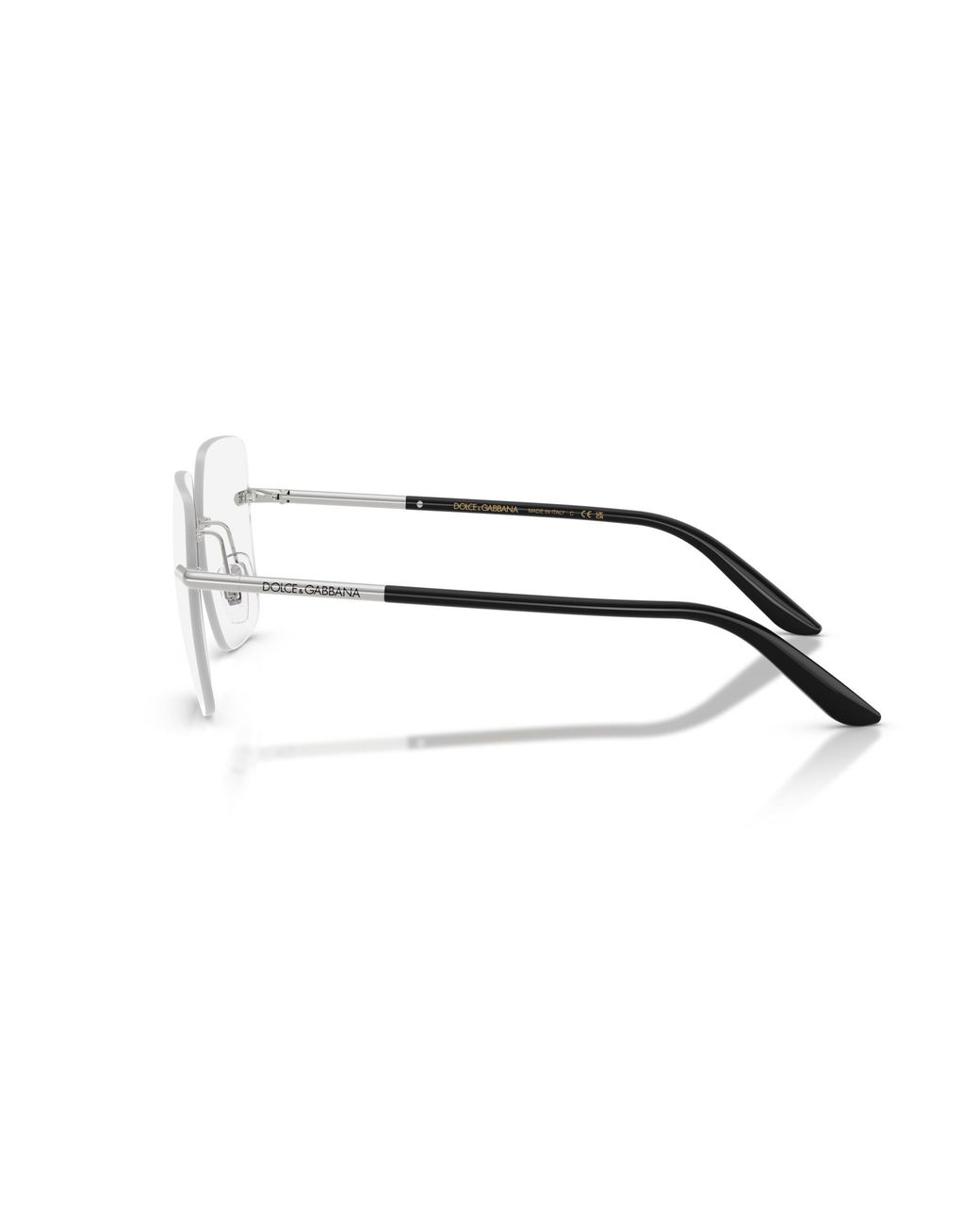 Dolce & Gabbana Black Dg1360 05 Optical Frames Metal Squared Normal