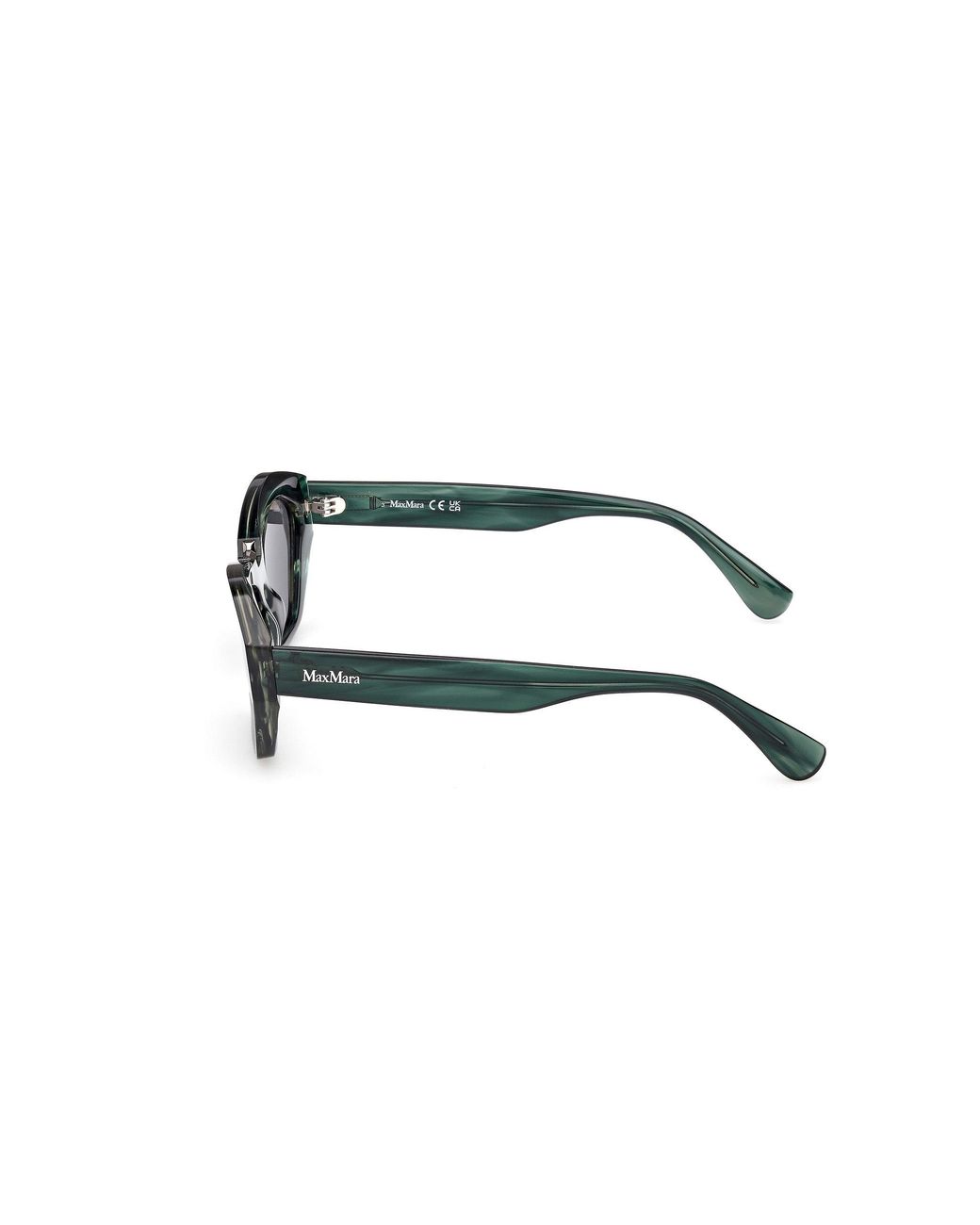 Max Mara Black Mm0169 Kate 98A Sunglasses Acetate Smoke Geometric Normal