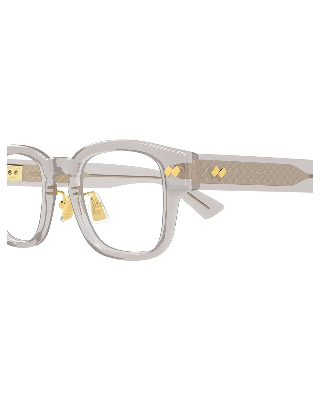 Bottega Veneta Black Bv1404Oa 008 Optical Frames Acetate Transparent Squared for men