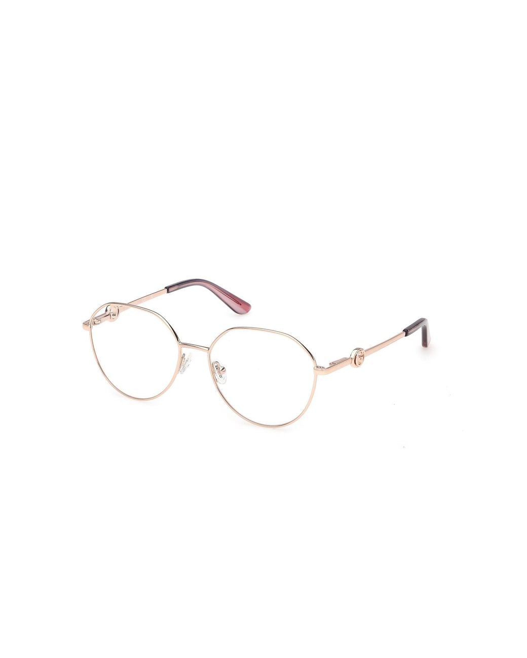 Guess Black Gu50348 028 Optical Frames Metal Round Normal