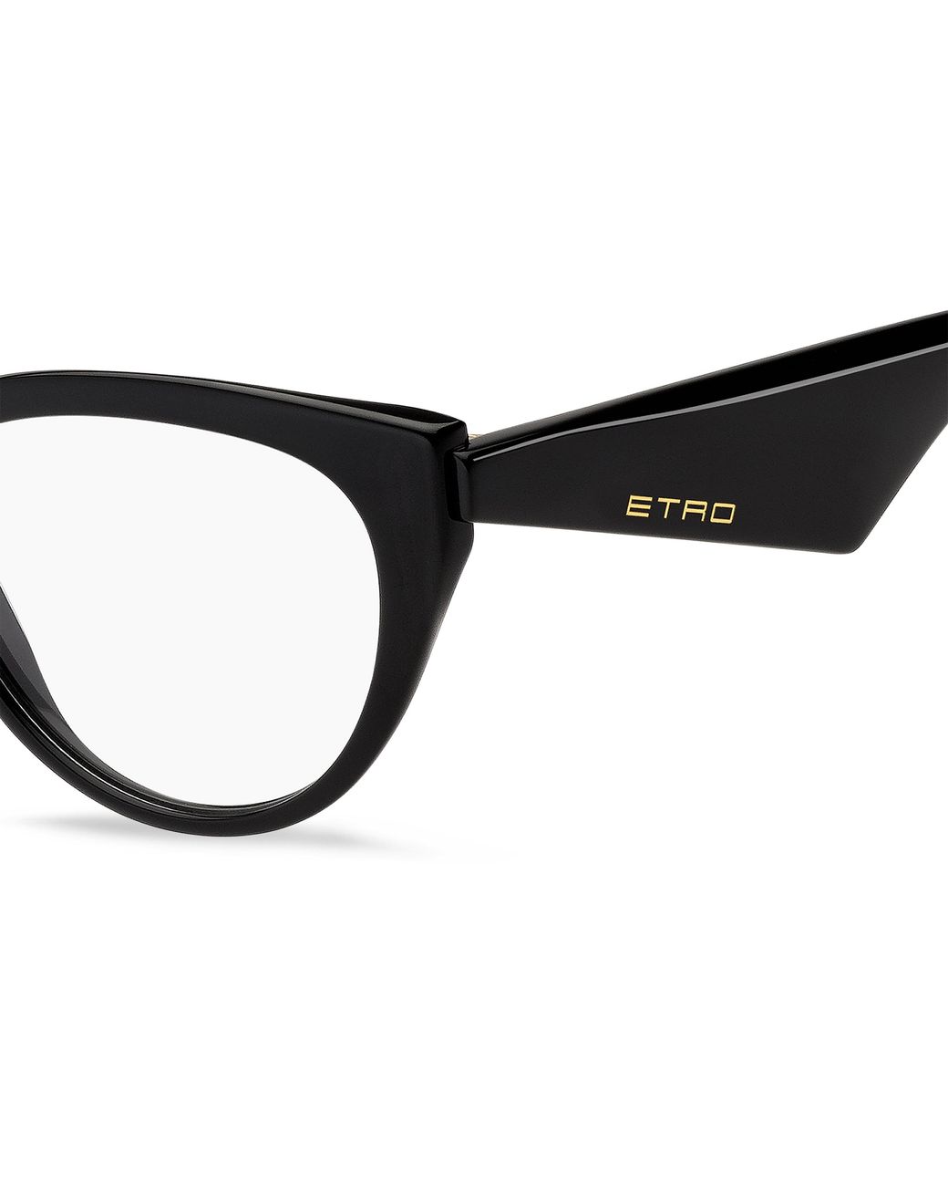 Etro Black 0008 807 Optical Frames Acetate Cat Eye