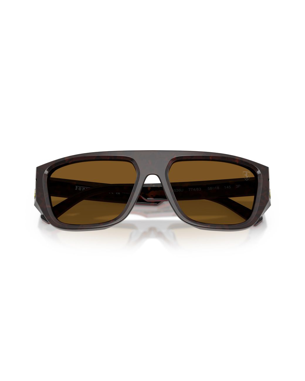 FERRARI SCUDERIA Black Fz6036U 774/83 Sunglasses Acetate Pillow Polarized for men