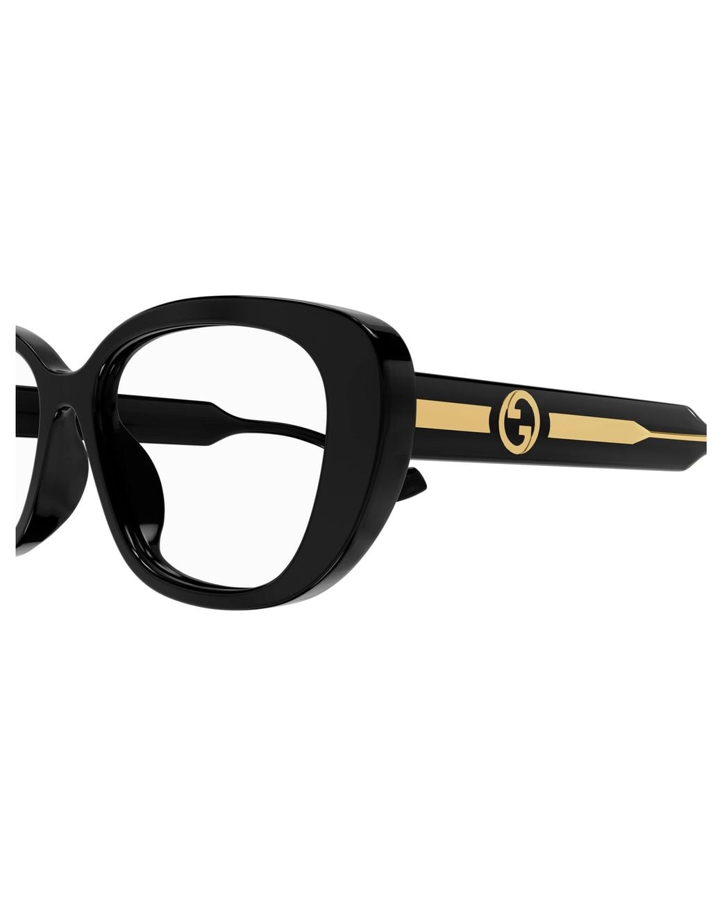 Gucci Black Gg1559Ok 001 Optical Frames Acetate Transparent Round