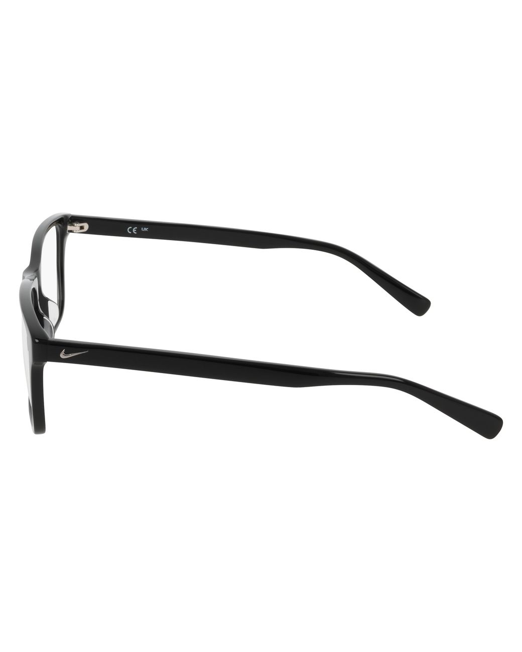 Nike Black 1000Y 034 Optical Frames Acetate Squared Normal