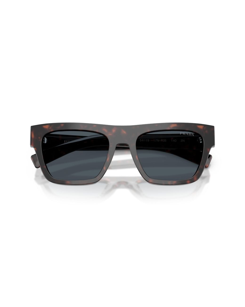 Prada Black Pr C03S 17N70B Sunglasses Acetate Squared Normal for men
