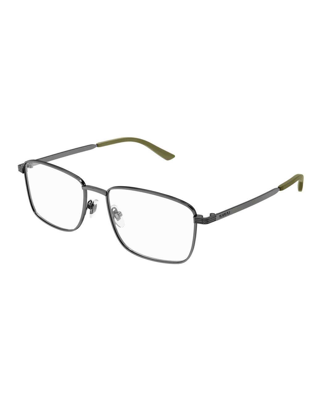 Gucci Black Gg1882O 003 Optical Frames Metal Transparent Squared for men