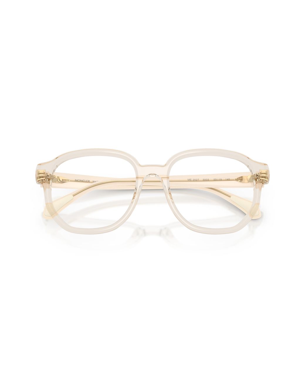 Moncler Black Me2027 3003 Optical Frames Acetate Transparent Pillow Normal