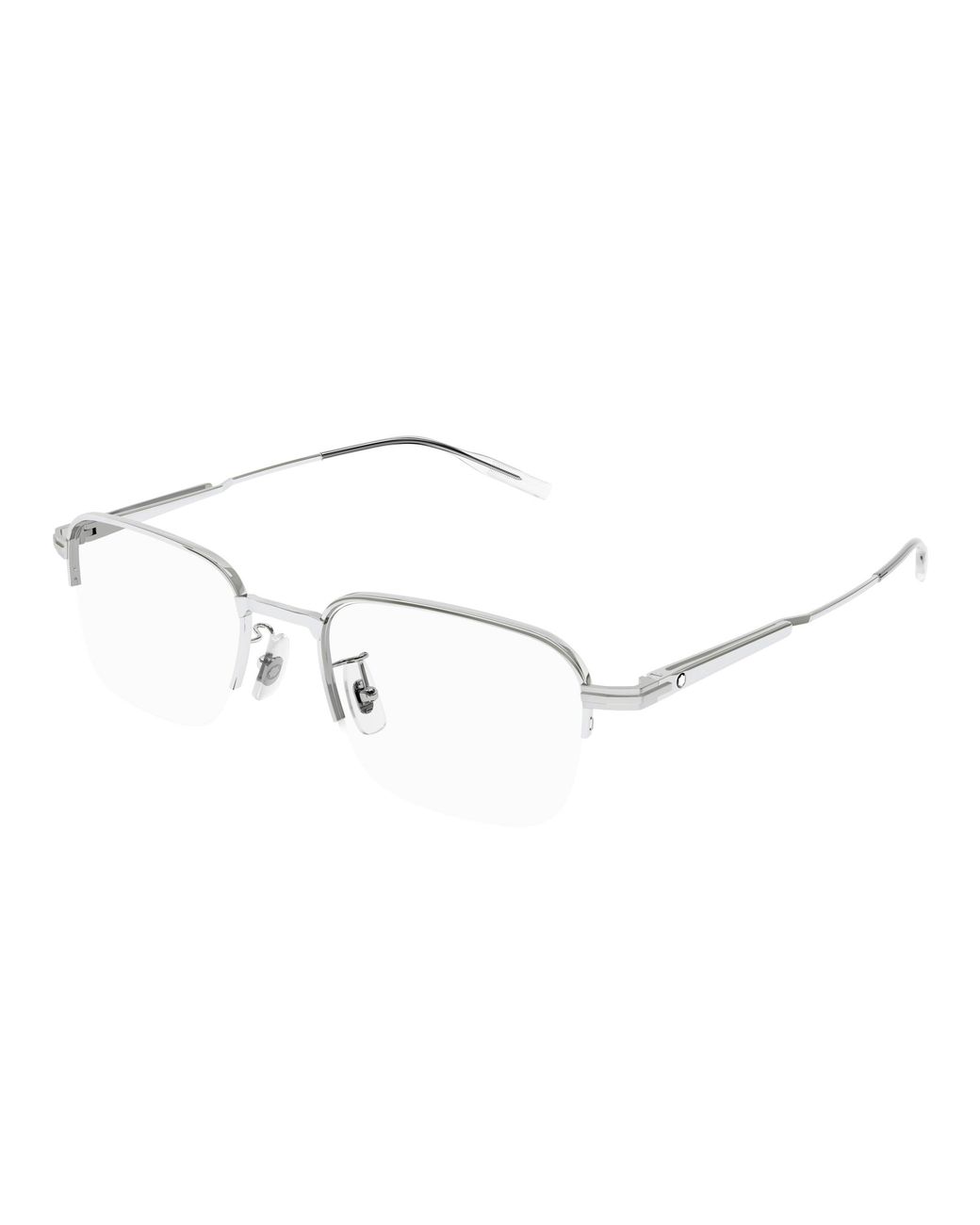 Montblanc Black Mb0220Oa 004 Optical Frames Metal Squared for men