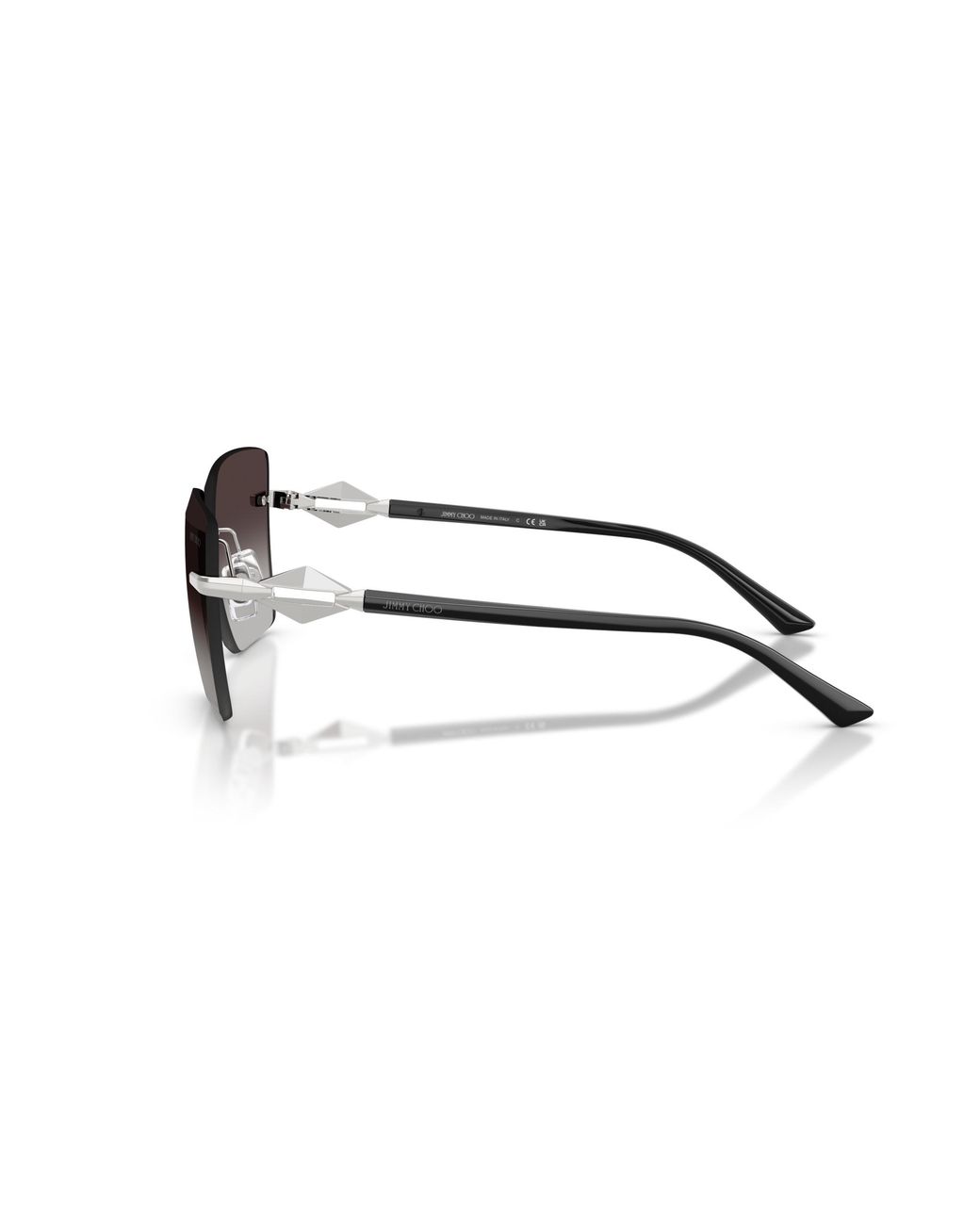 Jimmy Choo Black Jc4018 30028G Sunglasses Metal Squared Normal Shaded
