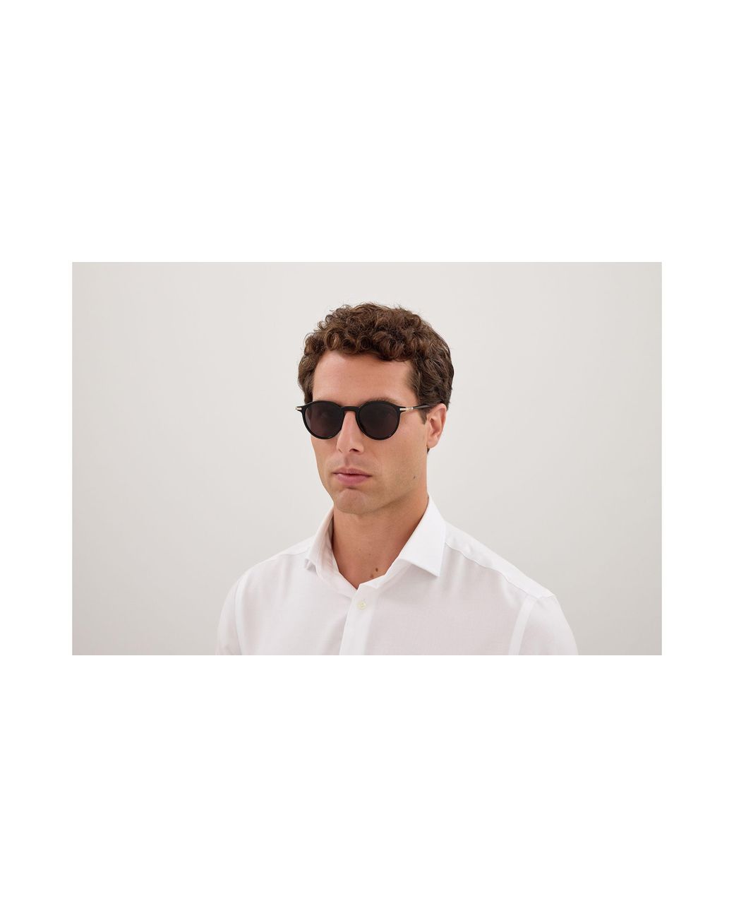 Montblanc Black Mb0461S 001 Sunglasses Injected Round for men