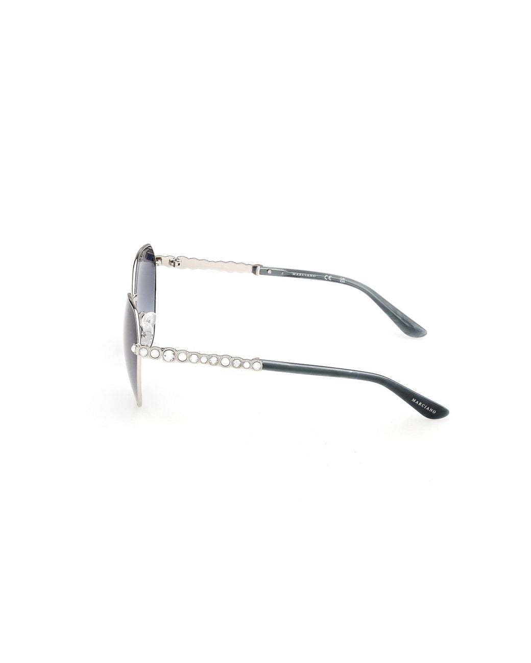 Guess Black Gm00036 10W Sunglasses Metal Round Normal