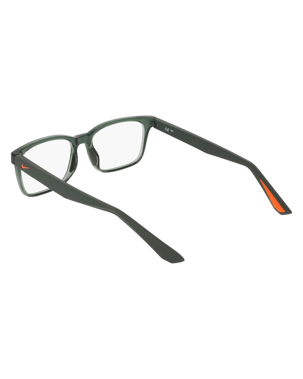 Nike Black 7415 302 Optical Frames Bio-Injected Squared Normal for men
