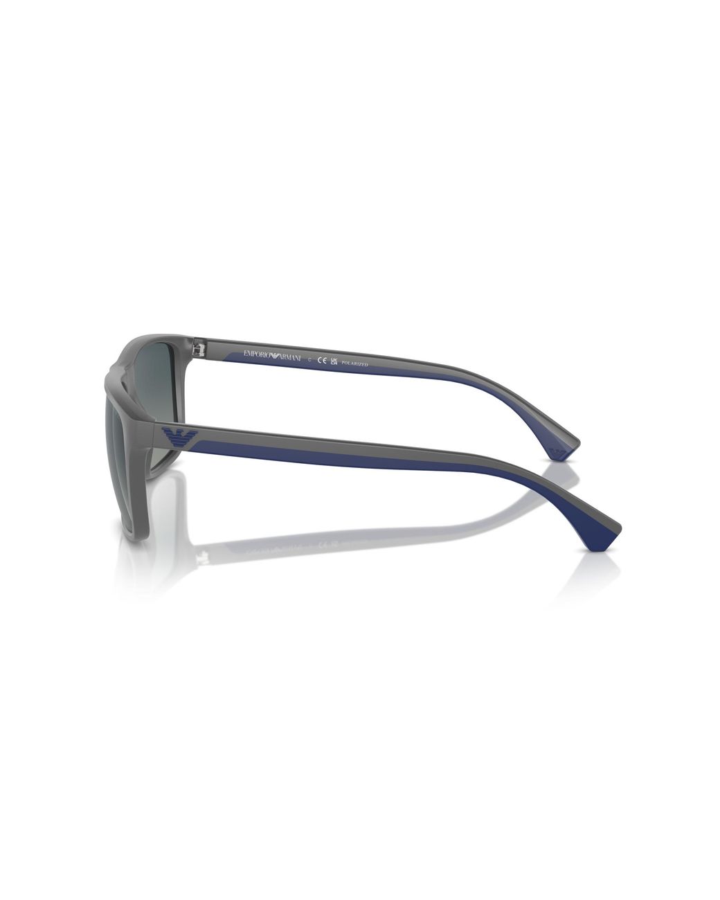 Emporio Armani Black Ea4033 50604U Sunglasses Injected Squared Polarized Shaded for men
