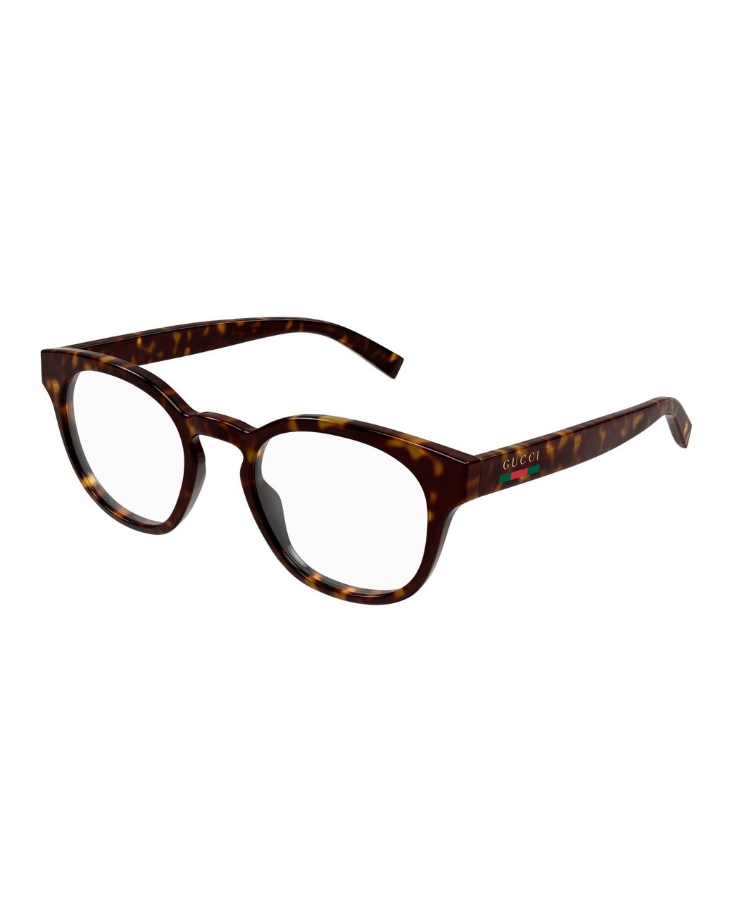 Gucci Black Gg1859O 005 Optical Frames Injected Transparent Round for men