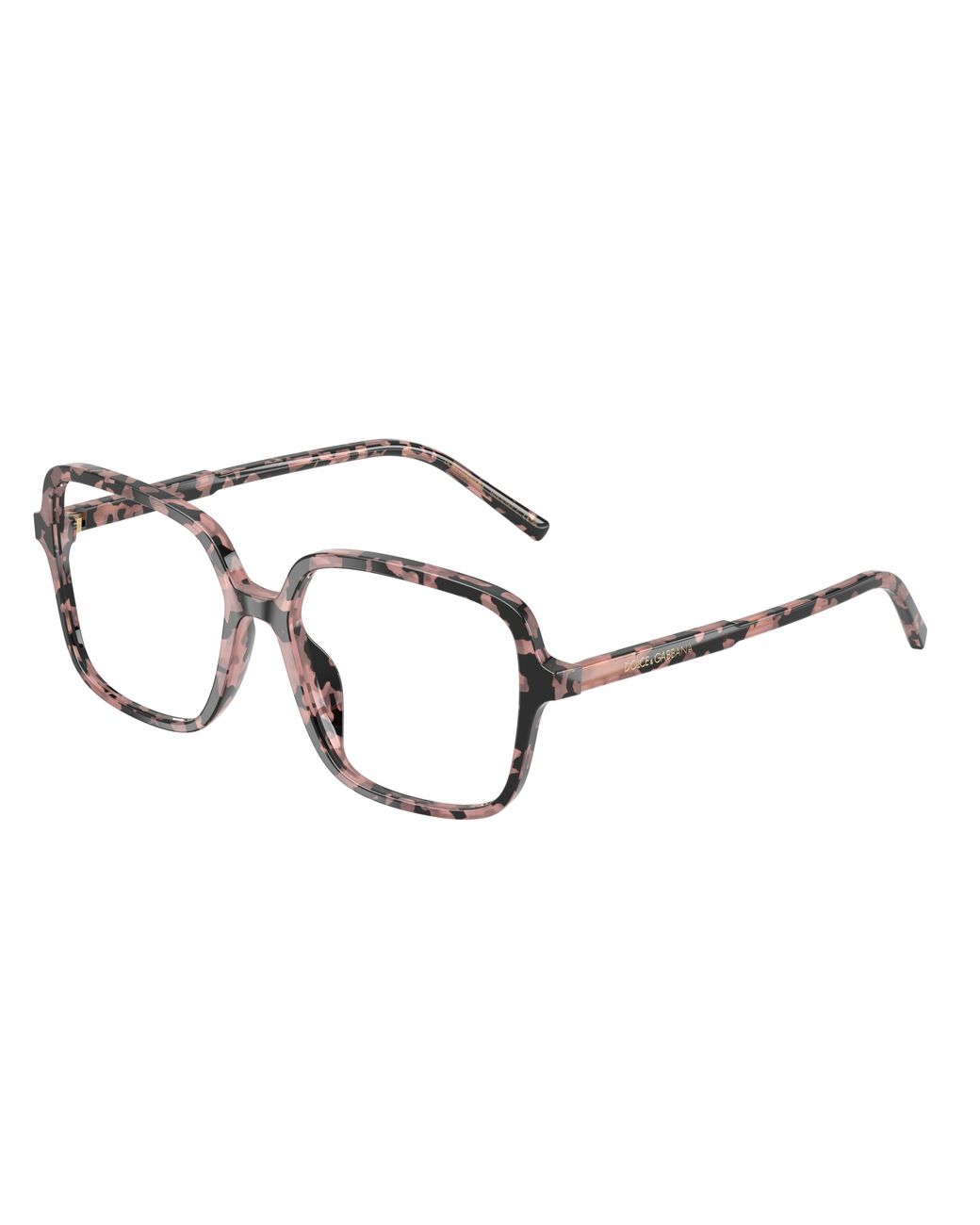Dolce & Gabbana Black Dg3442 3476 Optical Frames Acetate Transparent Squared Normal