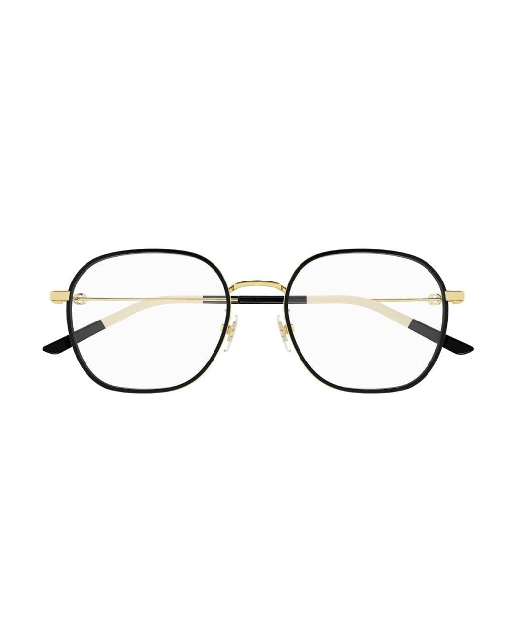 Gucci Black Gg1198Oa 003 Optical Frames Metal Squared