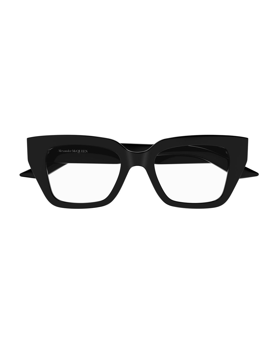 McQueen Black Am0453O 001 Optical Frames Acetate Transparent Cat Eye