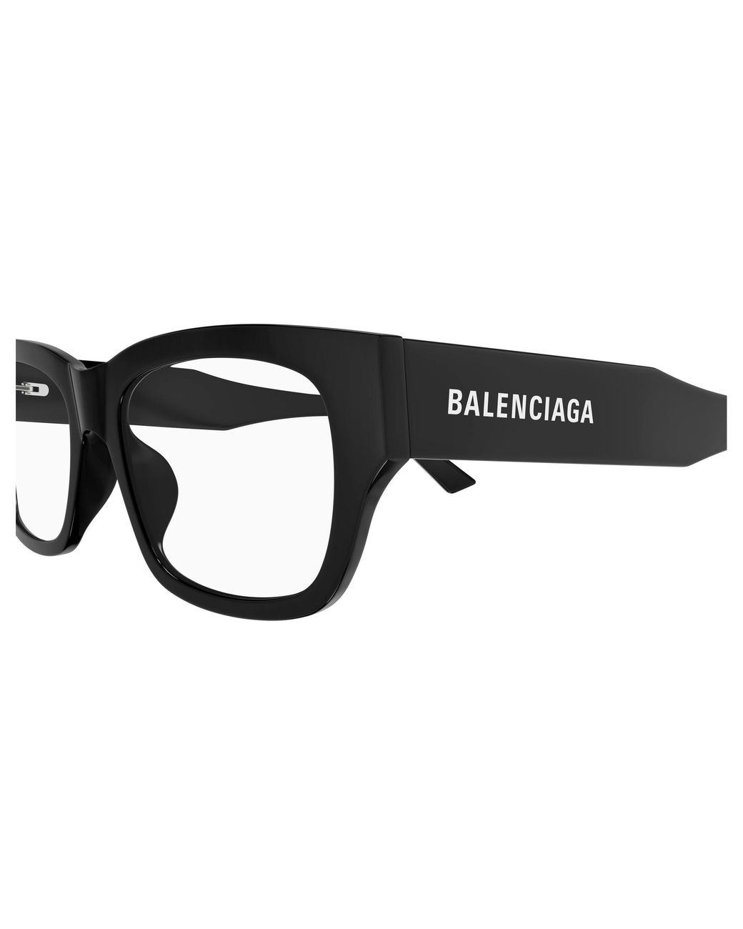 Balenciaga Black Bb0450O 001 Optical Frames Acetate Transparent Squared for men