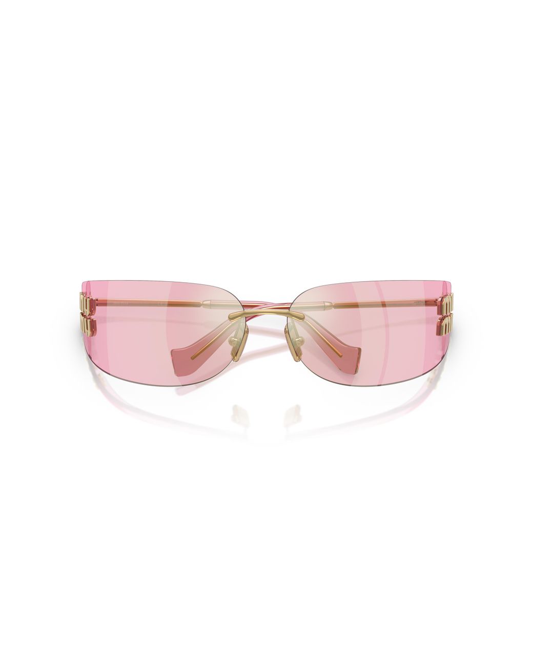 Miu Miu Black Mu A51S 5Ak90Y Sunglasses Metal Squared Normal