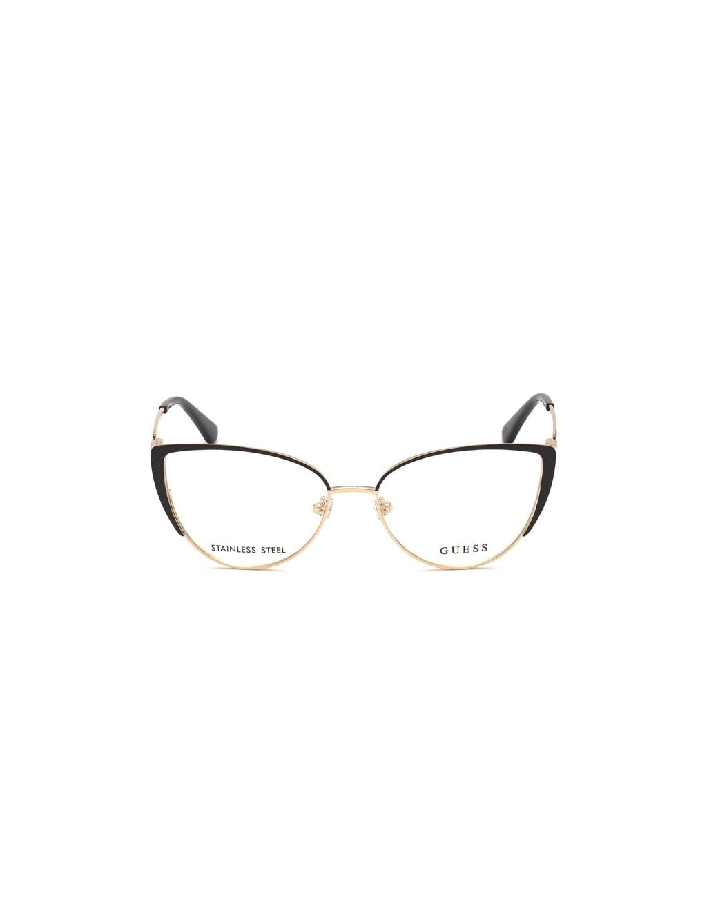 Guess Black Gu2813 002 Optical Frames Metal Cat Eye Normal