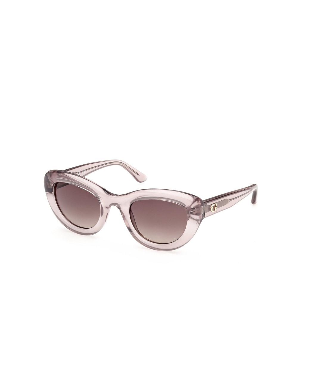 Guess Black Gu00352 57F Sunglasses Injected Cat Eye Normal